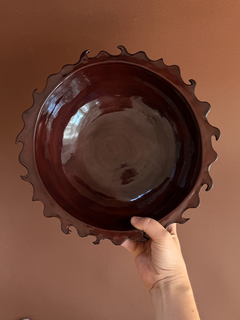 Old sun bowl - burgundy