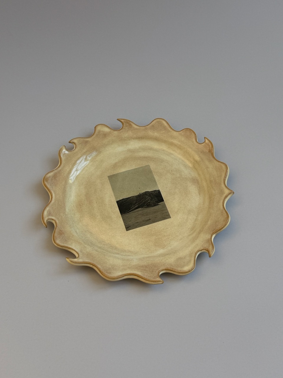 Old sun plate "Coast" no. 05