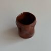 Wavy cup - chocolate brown
